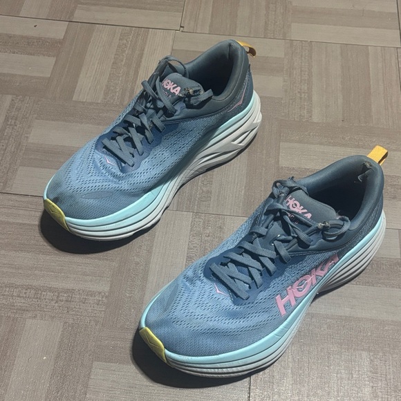 Hoka Shoes - Hoka Blue and Pink Athletic Shoes